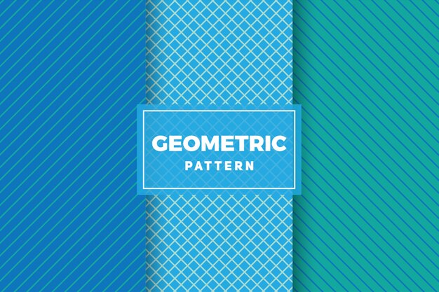 Geometrischer mustersatz. einfache, minimalistische designs