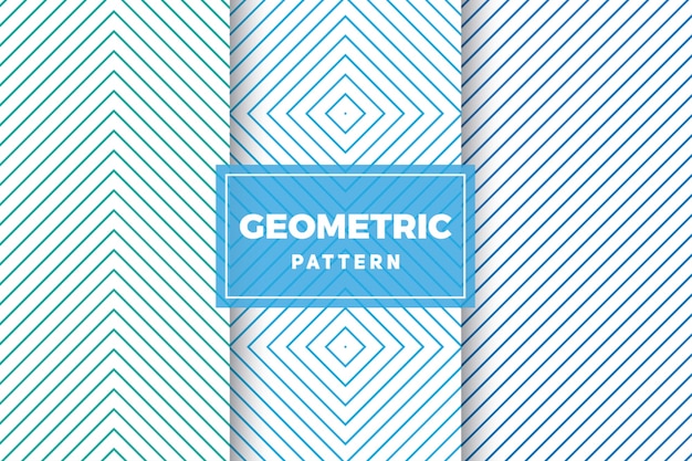 Geometrischer mustersatz. einfache, minimalistische designs