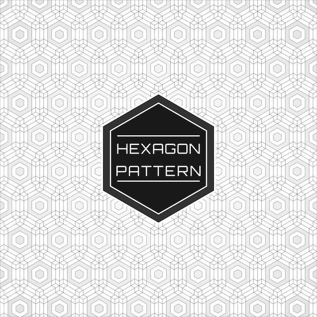 Geometrischer nahtloser hexagon-muster-hintergrund