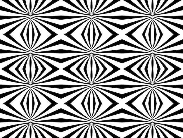 Geometrischer nahtloser musterhintergrund des abstrakten schwarzweiss. vektorillustration