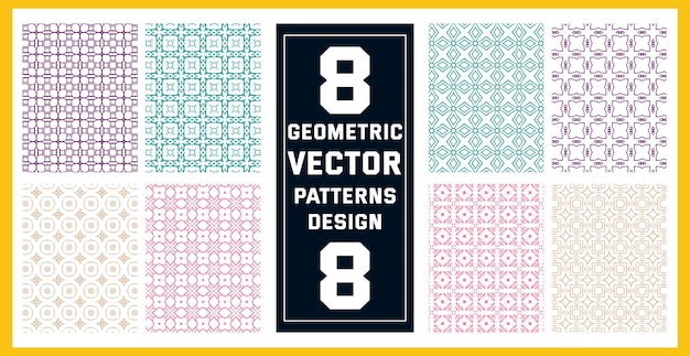 Geometrischer nahtloser Mustervektor für Druckdesign