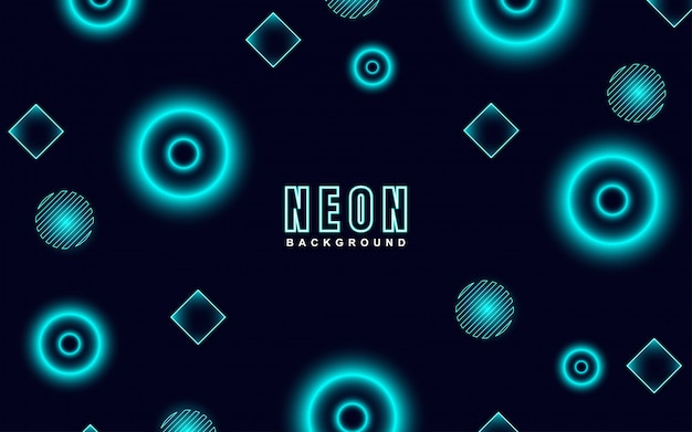 Geometrischer neonblauer abstrakter Hintergrund