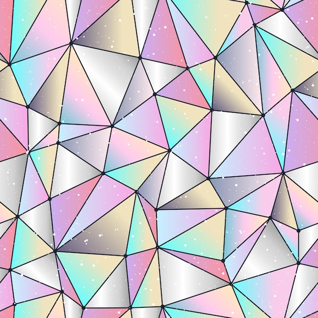 Geometrischer polygonaler nahtloser Hintergrundvektor