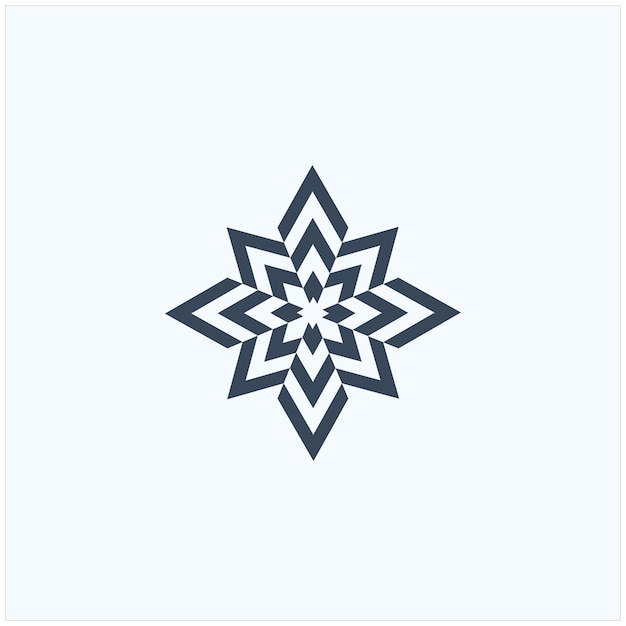 Geometrisches abstraktes logo-design