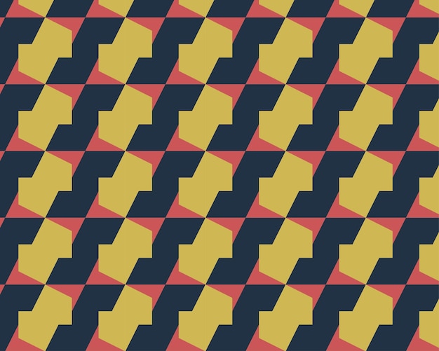 Geometrisches abstraktes nahtloses Muster, mit Retro- Farbkombination. Hintergrund