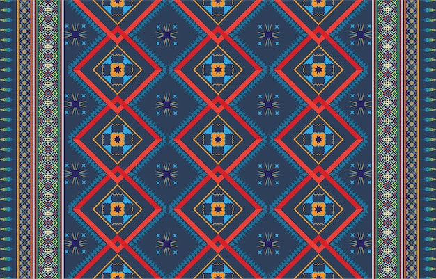 Geometrisches ethnisches orientalisches nahtloses muster traditionelles design für hintergrund, teppich, tapete,