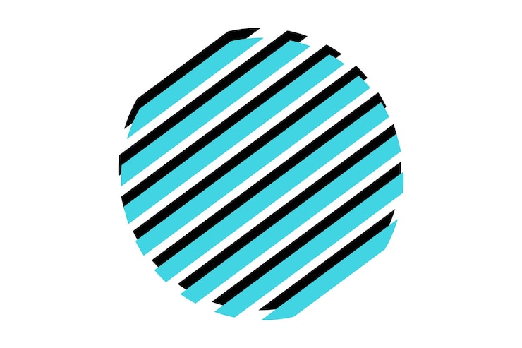 Vektor geometrisches grundlegendes grafisches aufkleberdesign