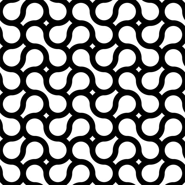 Geometrisches Muster des nahtlosen Webens mit kreativen Formen Endloser Vektorhintergrund Repetitives Design