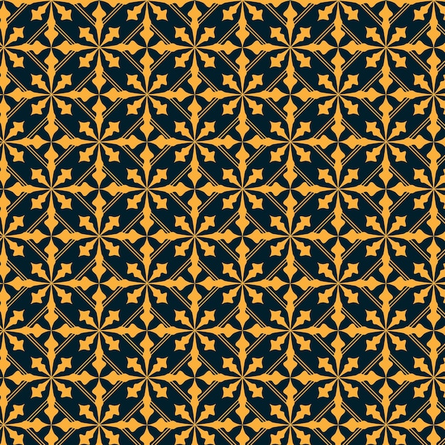 geometrisches muster mit blumenmuster design premium vektor