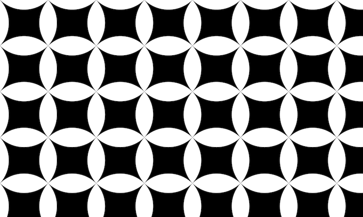 Vektor geometrisches schwarz-weiß-muster