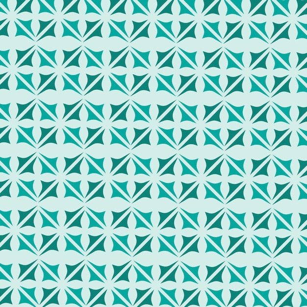 Geometrisches Teal-Muster
