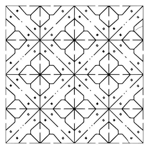 Geometrisches vektor nahtloses muster auf weißem hintergrund