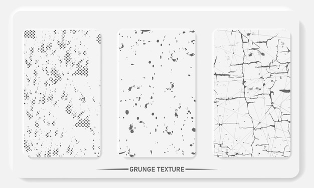 Gepunktete Grunge-Textur-Sammlung Vektorgrafik-Ressource