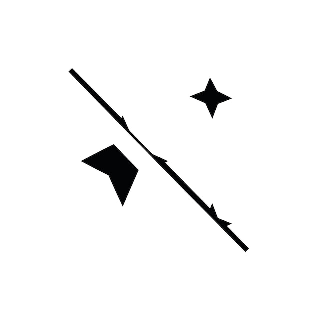 Gerätevektorsymbol umriss eines isolierten zeichens lineares symbol