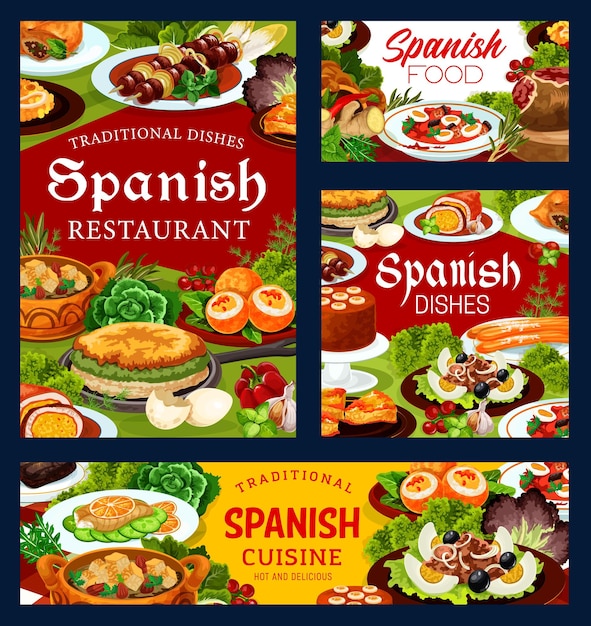 Gerichte der spanischen küche im restaurant