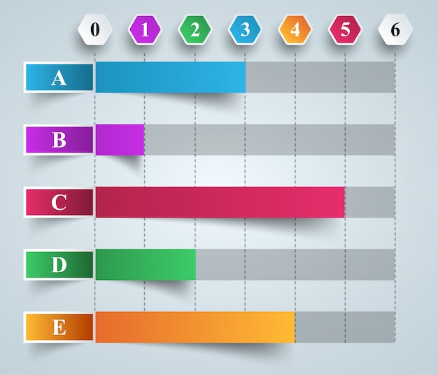 Geschäft infografiken origami-stil