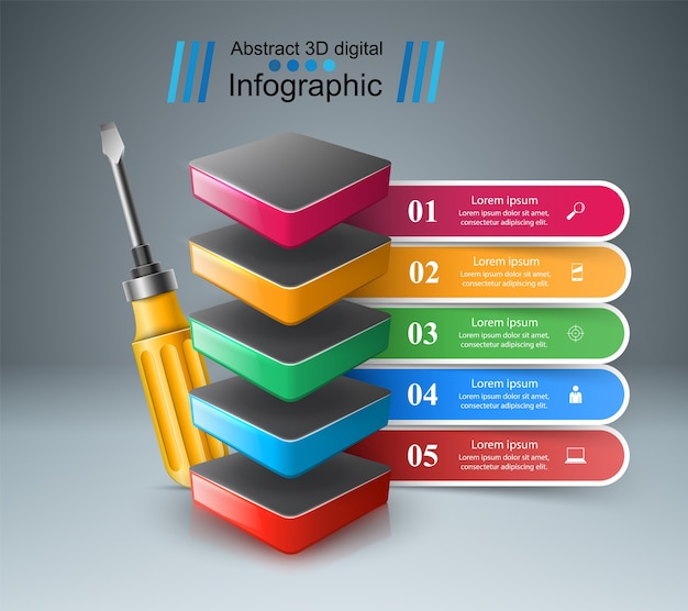 Geschäft infographic.