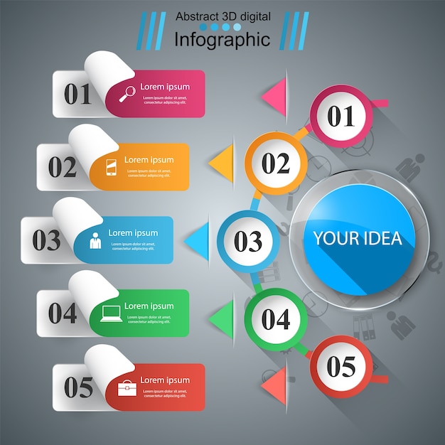 Geschäft infographics-origamiart