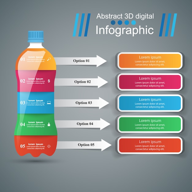 Geschäft infographics-origamiart