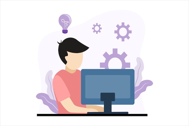 Geschäftliche Finanzierung Flat Design Illustration