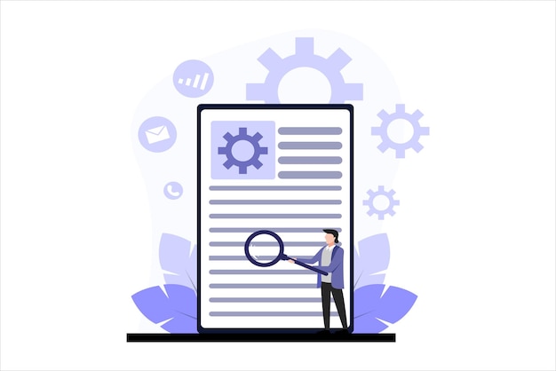 Geschäftliche Finanzierung Flat Design Illustration