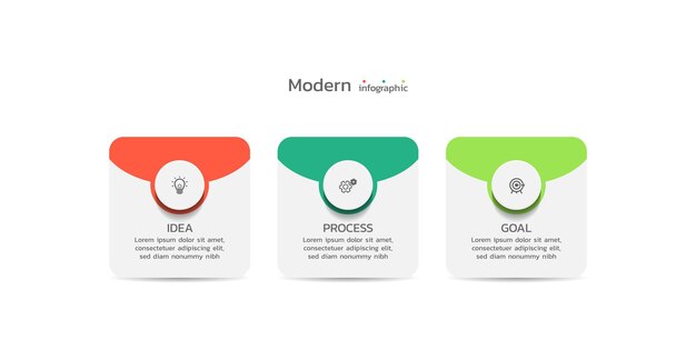 Geschäftliche infografik mit vektor-flachdiagramm