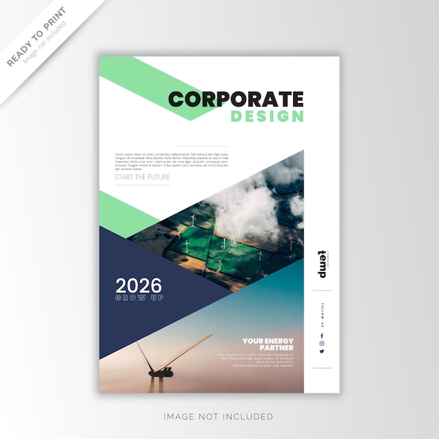 Geschäftsbericht Corporate, kreatives Design