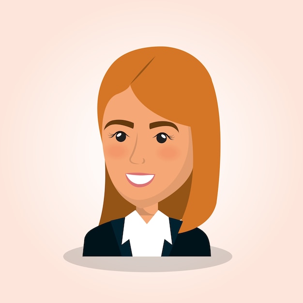 Geschäftsfrau avatar charakter