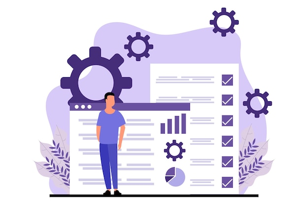 Geschäftsführung Flachdesign-Illustration