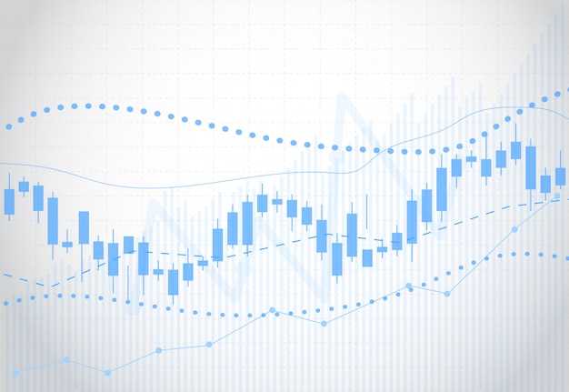 Geschäftskerzenstock-diagrammdiagramm der börse