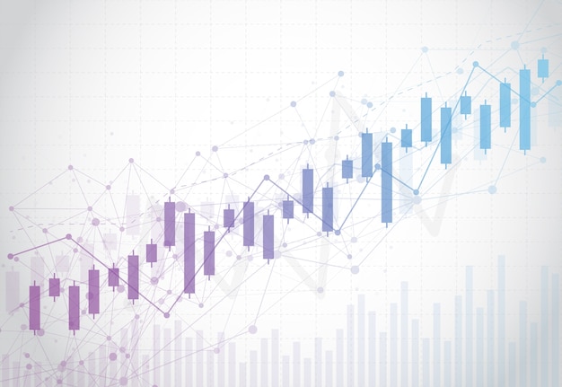 Geschäftskerzenstock-diagrammdiagramm der börse