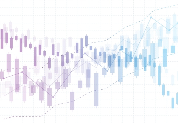 Geschäftskerzenstock-Diagrammdiagramm der Börse