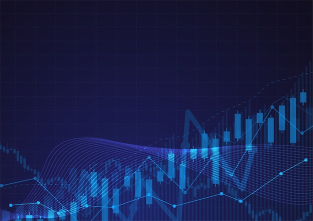 Geschäftskerzenstock-diagrammdiagramm der börse