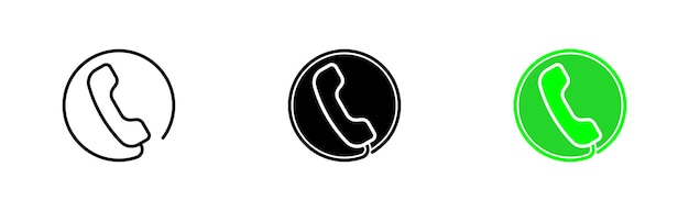 Vektor geschäftskontakte setzen symbol festnetz planet weltweit online-nachricht support-service 24 rund um die uhr pfeile vektor-symbol im schwarzen und farbenfrohen linienstil auf weißem hintergrund