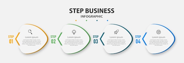 Geschäftskonzept der infografik-vorlage