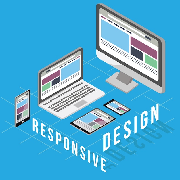 Geschäftskonzept für Responsive Design
