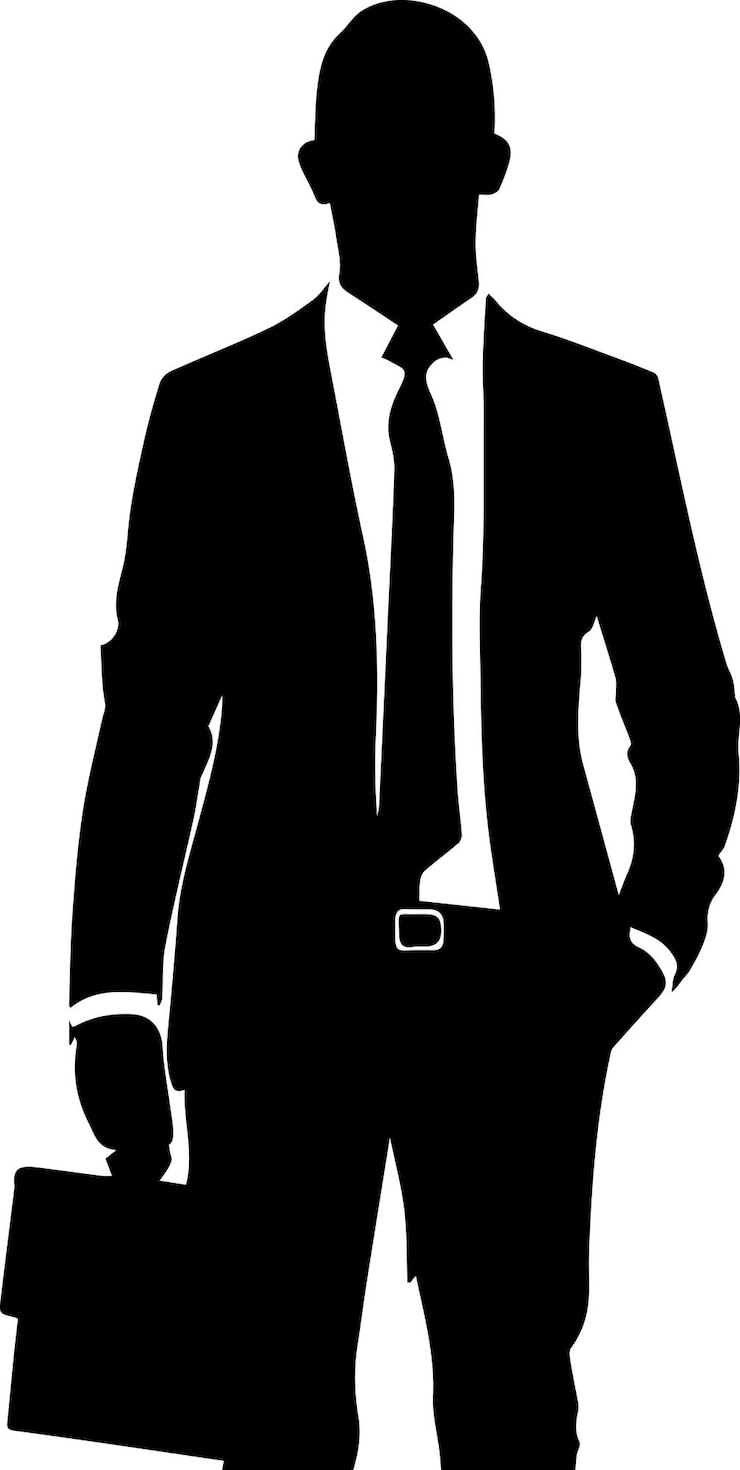 Vektor geschäftsmann-vektor-silhouette-illustration