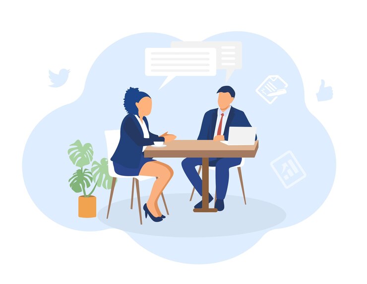 Geschäftspartner diskutieren Ideen für Unternehmen