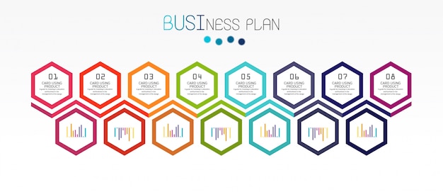 Geschäftsplan infografik
