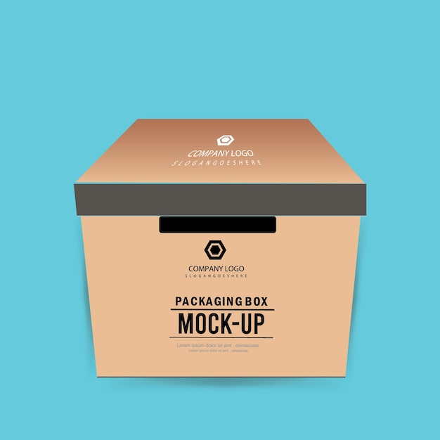 Geschenkbox-Template-Design mit Vektor
