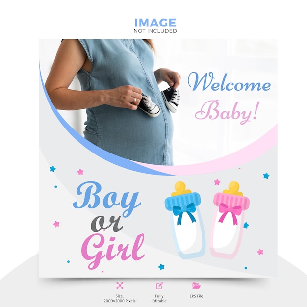 Geschlecht enthüllen einladung baby mädchen junge süße party baby dusche geburtstagssymbole ankündigung