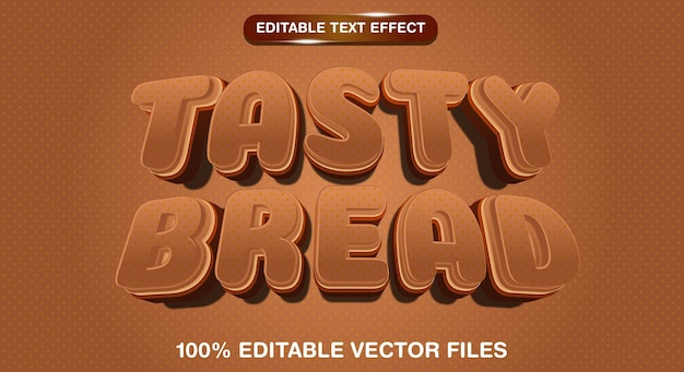 Geschmackvolles Brot bearbeitbare Texteffekte Vorlage thematisches Essen