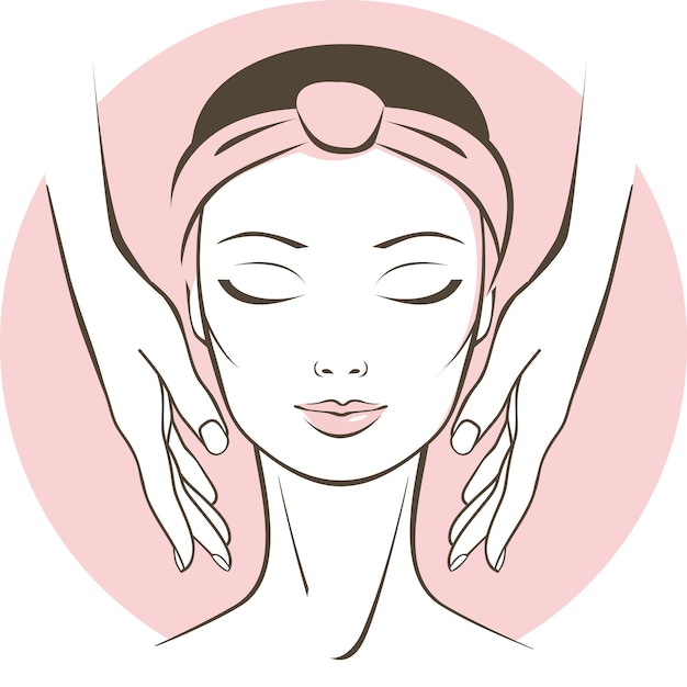 Gesichtsbehandlung für Frauen im Spa-Salon