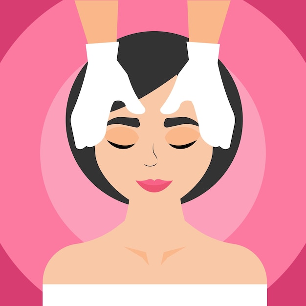 Gesichtsmassage im Spa