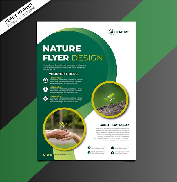 Gestaltung des Naturflyers