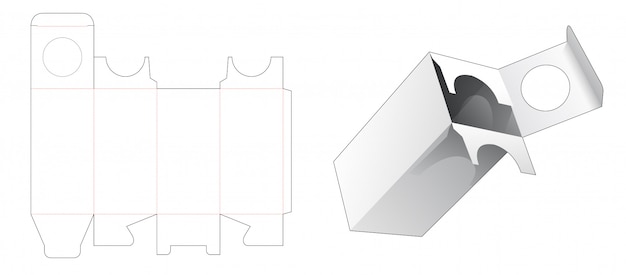 Gestanzte Schablonendesign für kosmetische Verpackungen