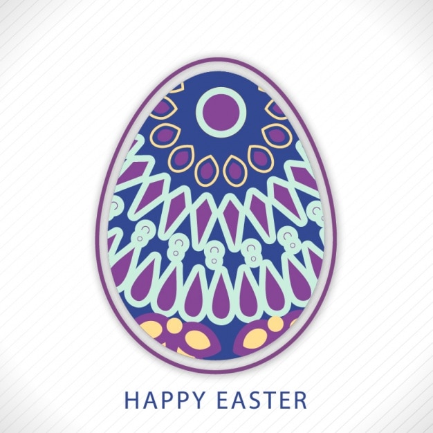 Gestreifte Ostern Hintergrund mit abstrakten Ei