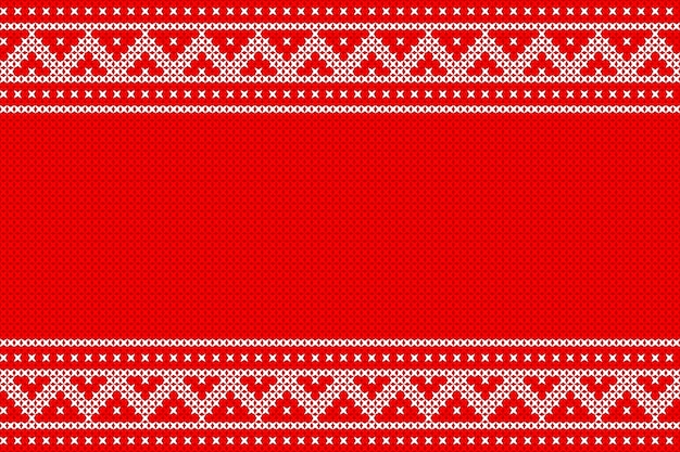 Gestricktes mustervektor-hintergrunddesign für weihnachtstag.