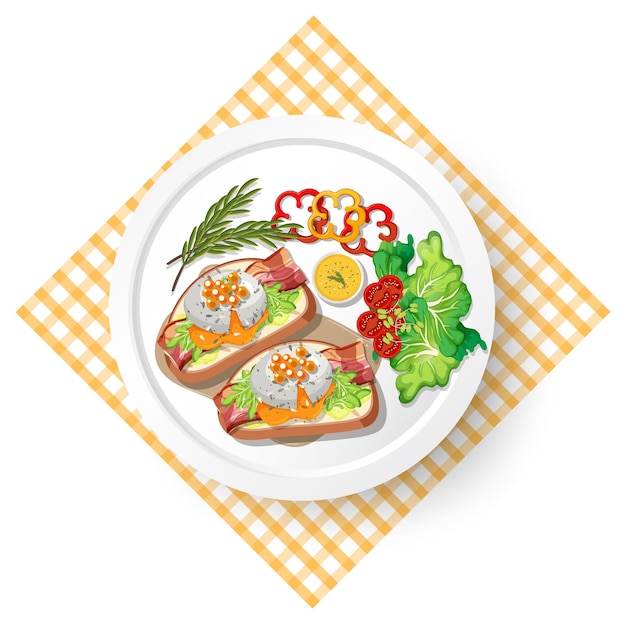 Gesundes Frühstück mit Bruschetta