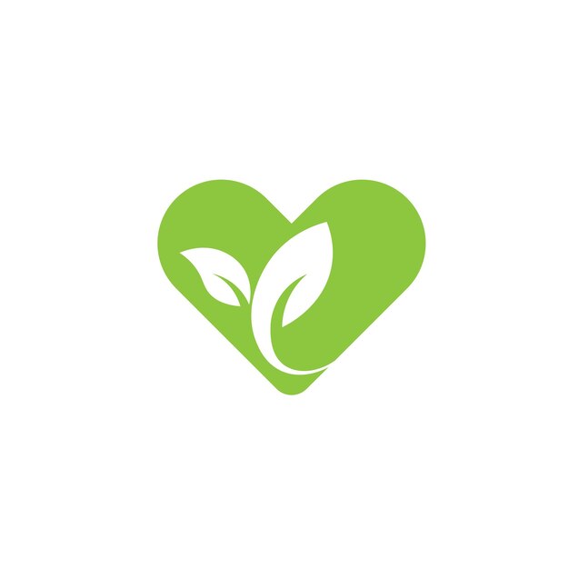 Vektor gesundes grünes natur-logo geschäft natürliches